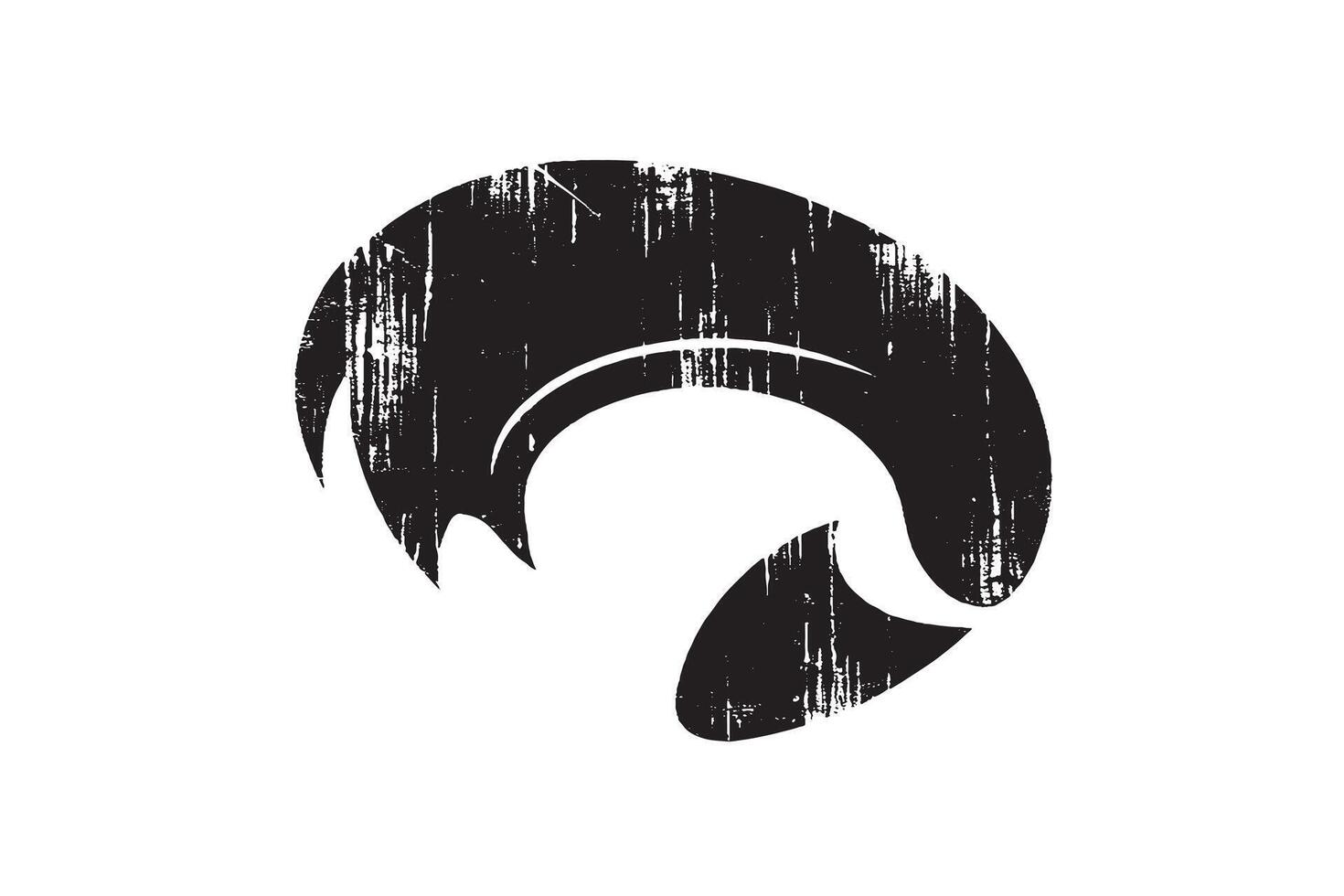Download this grunge-style fish logo . Perfect for marine branding, fishing merch, decals, and shirts. vector