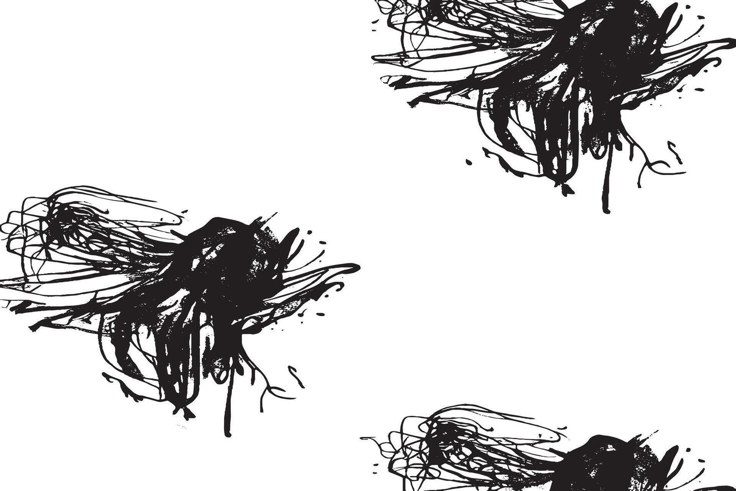 High-resolution abstract black ink splatter on white background. Ideal for grunge textures, graphic design, overlays, digital art, posters, and backgrounds. Perfect for edgy creative projects. vector