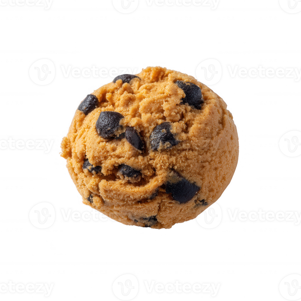 Delicious scoop of chocolate chip cookie dough ice cream, perfect for dessert lovers. Ideal for summer treats and indulgent desserts. png