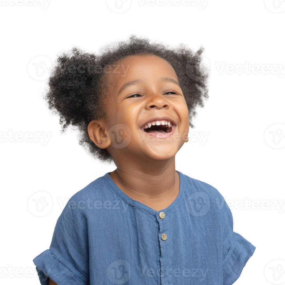 A joyful child laughing with a bright smile, showcasing happiness and innocence. Perfect for capturing the essence of childhood and joy in various contexts. png