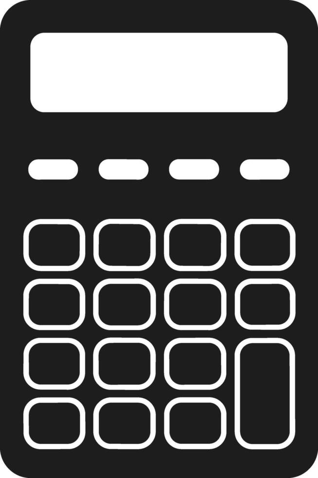 Silhouette Illustration of Calculator for Back to School Design vector
