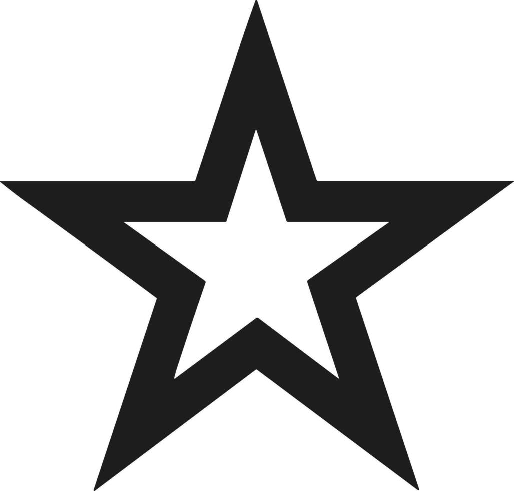 Patriotic Star Silhouette for USA Independence Day Designs vector