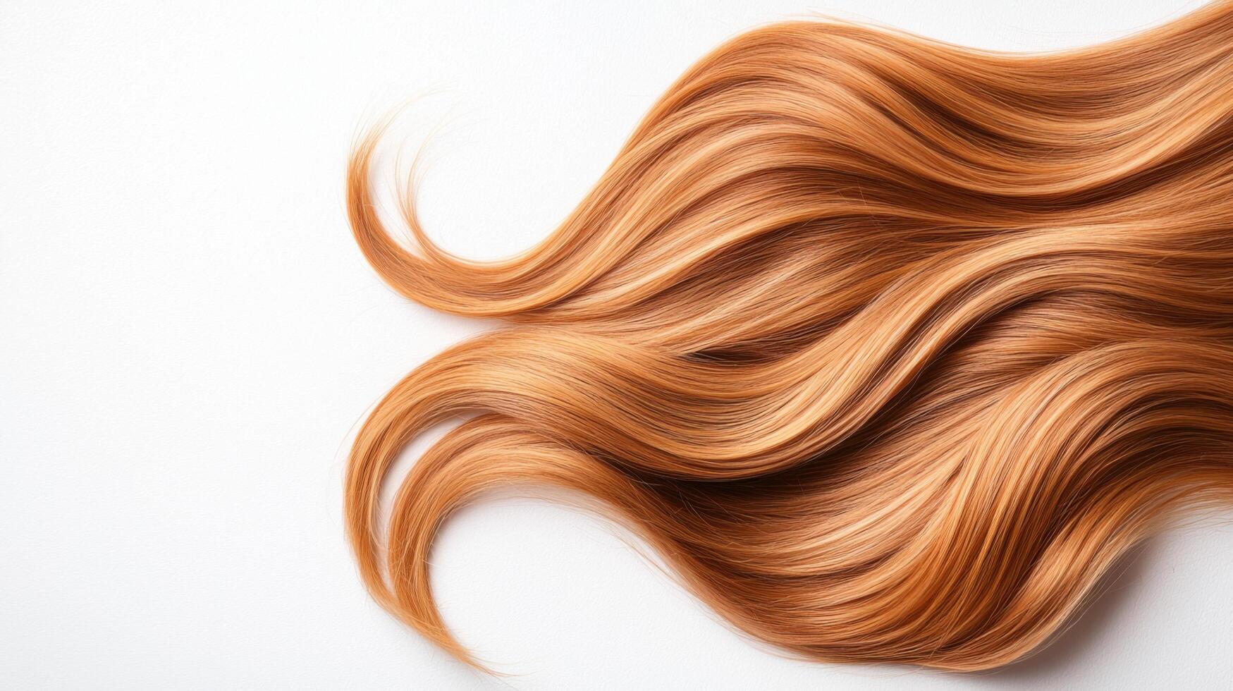 Stunning Reddish Blonde Hair Waves A Luxurious Beauty photo