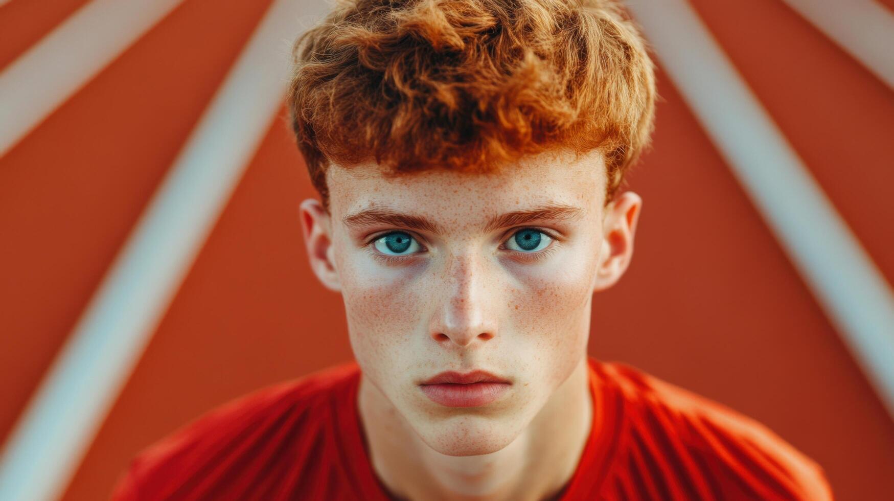 Portrait of a Determined Redhead photo