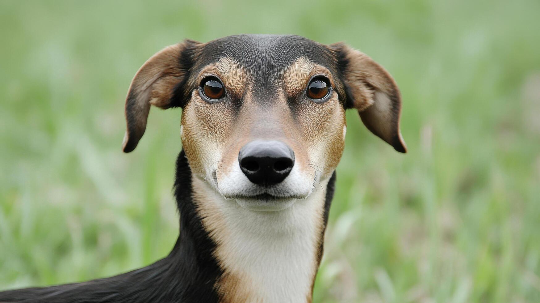 Captivating Portrait of a Dog A Look at a Charming Canine's Expressive Face and Gentle Eyes. The image showcases the dog's unique photo