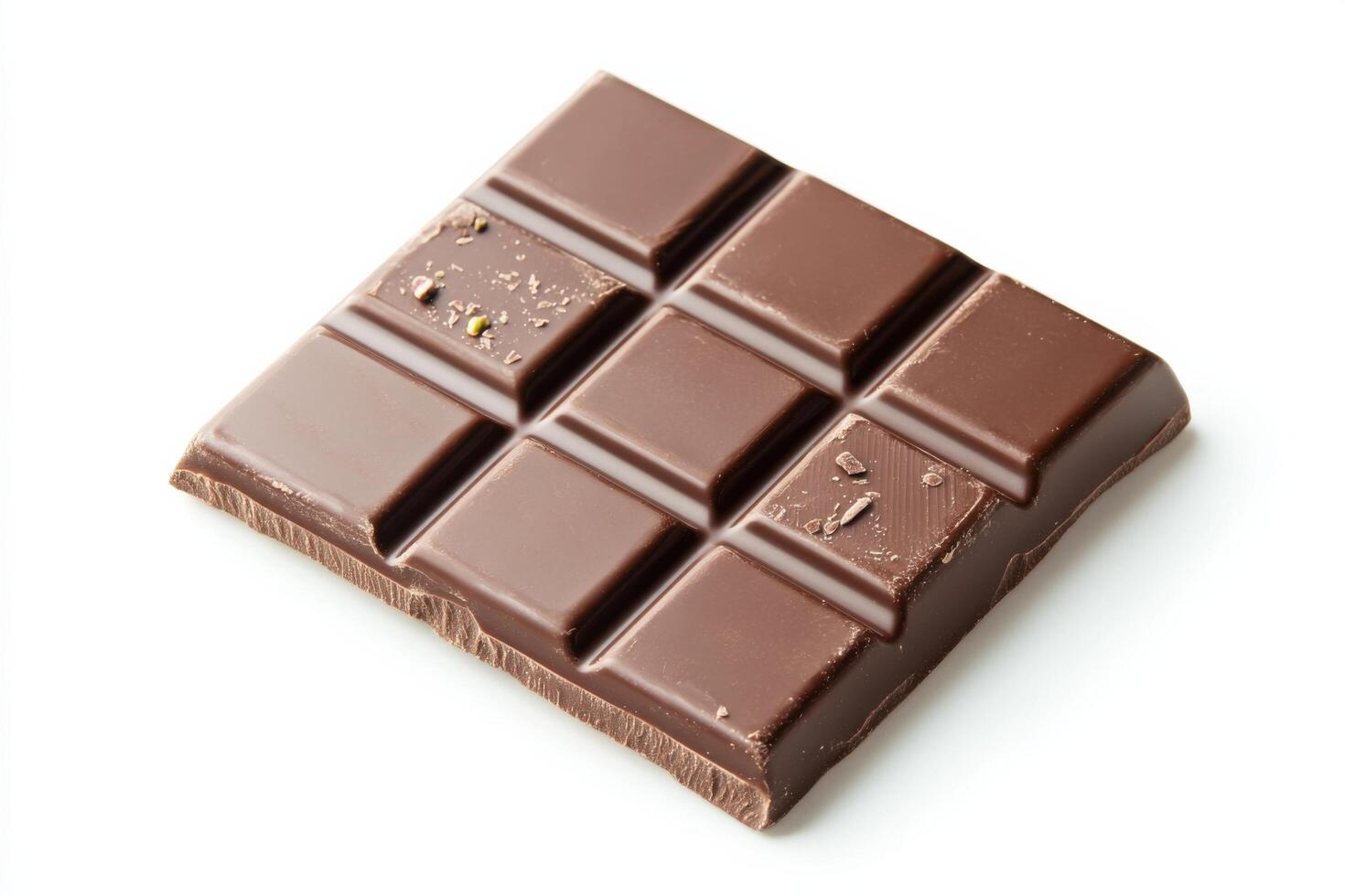 A Luxurious Dark Chocolate Bar Indulge in the Rich, Smooth, and Creamy Delight of This Exquisite Dessert. Perfect as a Sweet Treat photo