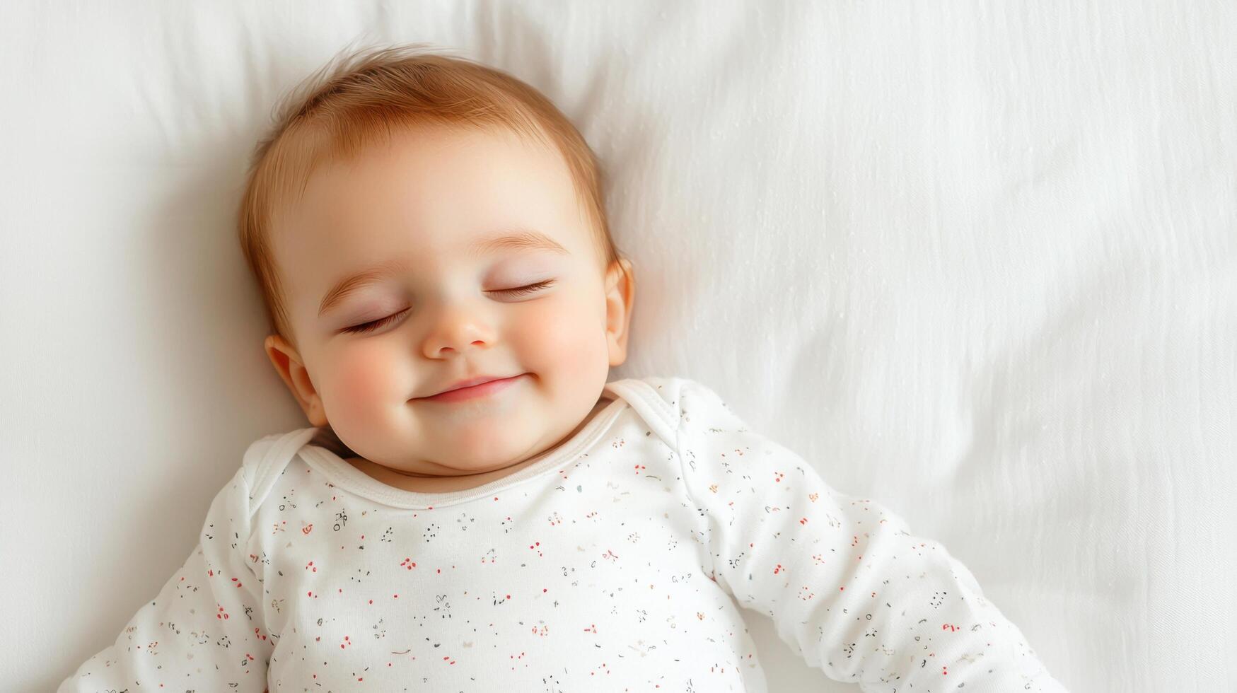 Sweet Baby Girl Sleeping Peacefully A Calming Image of Innocence and Serenity. Perfect for blogs, websites, or anyone who loves ad photo