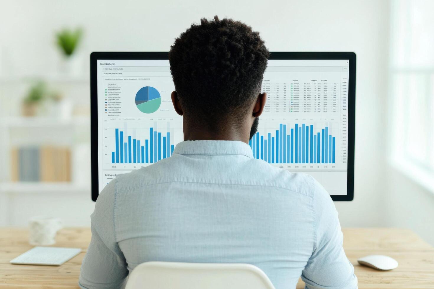 Data Analysis Business Intelligence and Market Research using Charts and Graphs photo