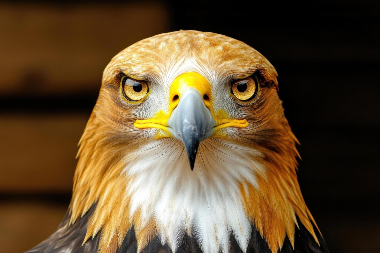 Majestic Golden Eagle Intense Gaze, Portrait of a Wild Bird of Prey. A stunning display of nature's power and beauty. The eagle photo