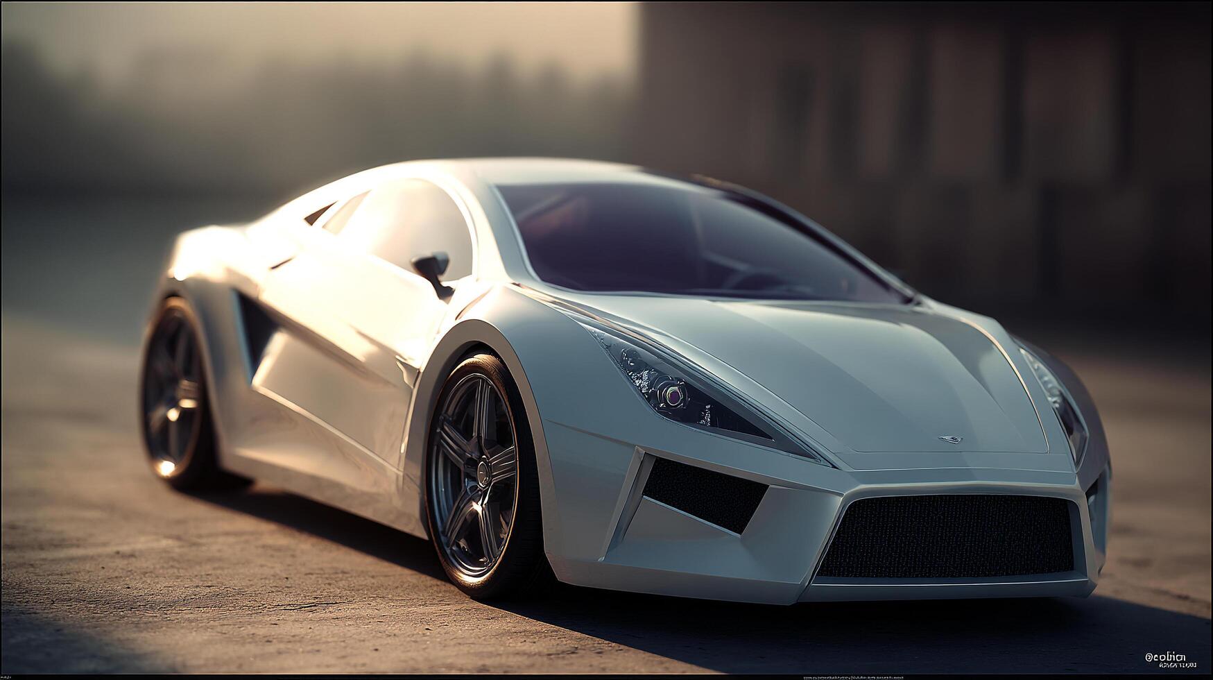 Realistic auto texture with sun reflection photo