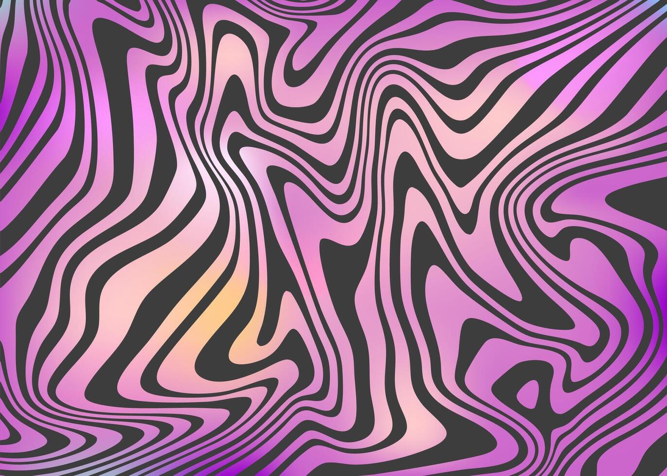 Abstract marbled or liquid background in purple, pink, yellow and blue colors. Pattern for fabric, banners, flyers, posters vector