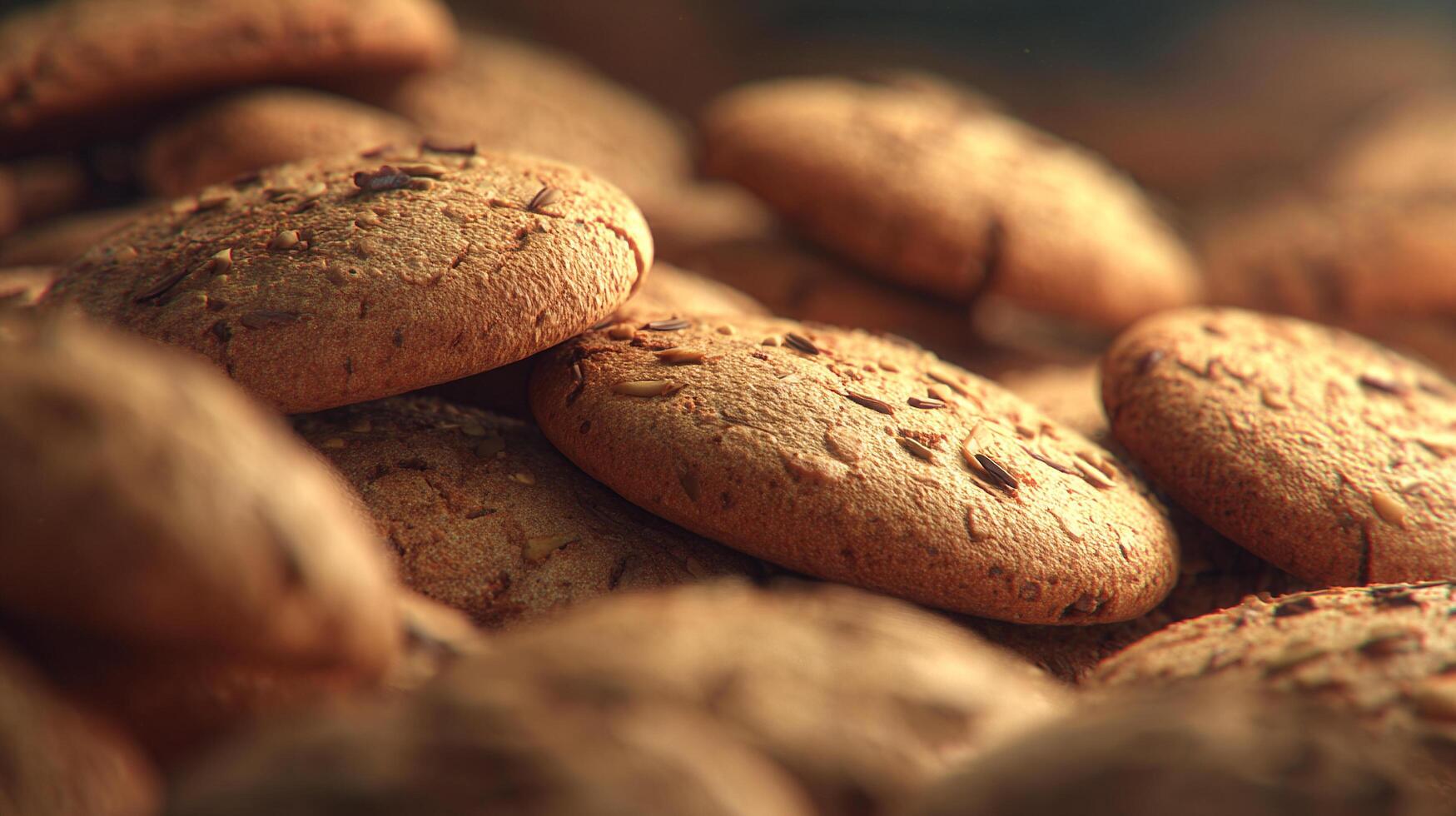 High resolution image of delicious baked cookies photo
