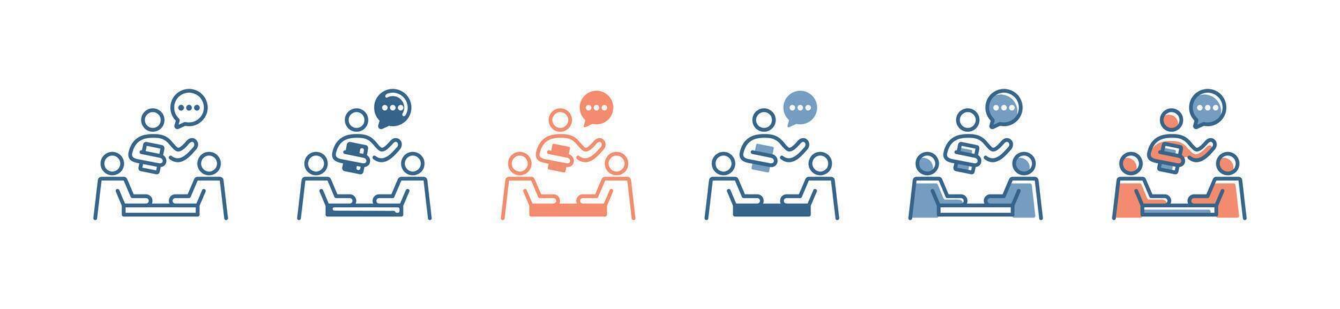 conference workshop skill training icon business presentation classroom human resource development course signs illustration vector