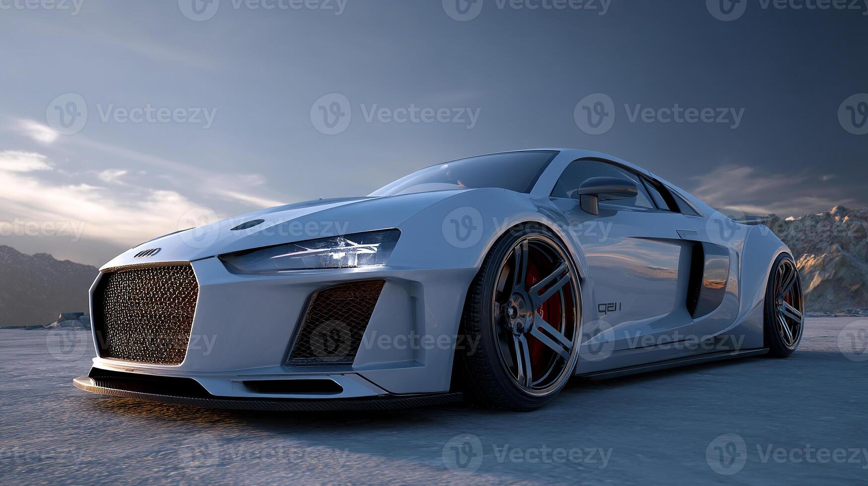 Vivid design lines of outdoor auto photo