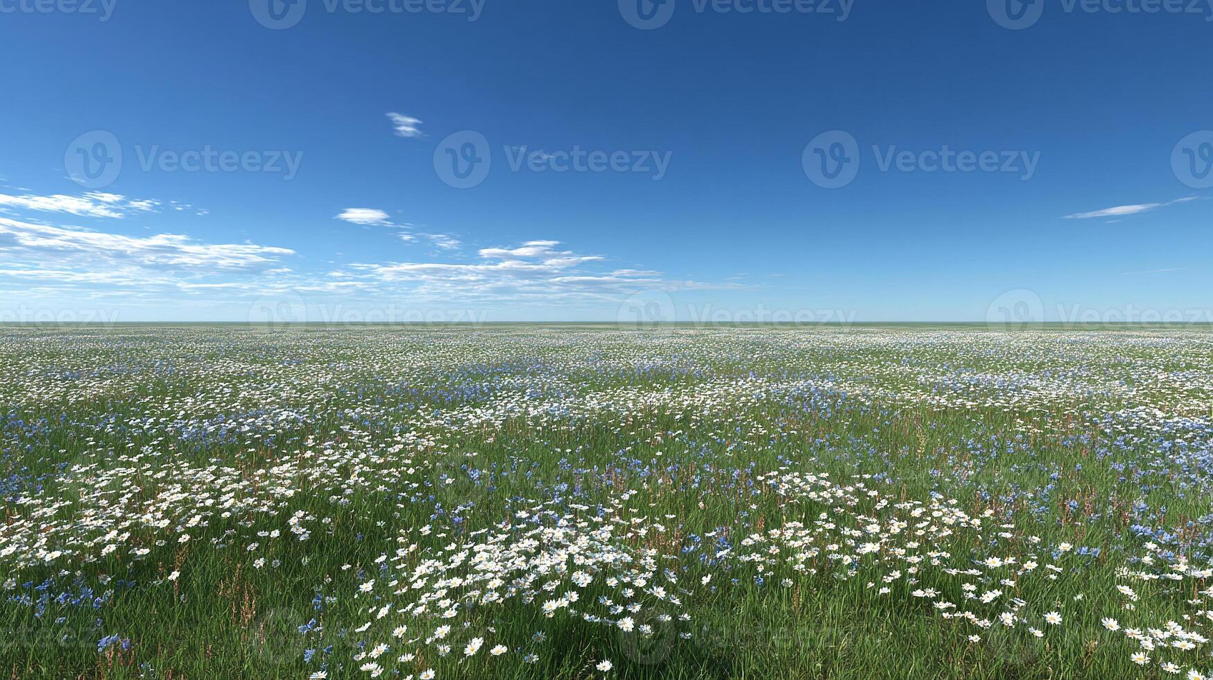 Summer landscape photography-illuminated by bright clear sunlight photo