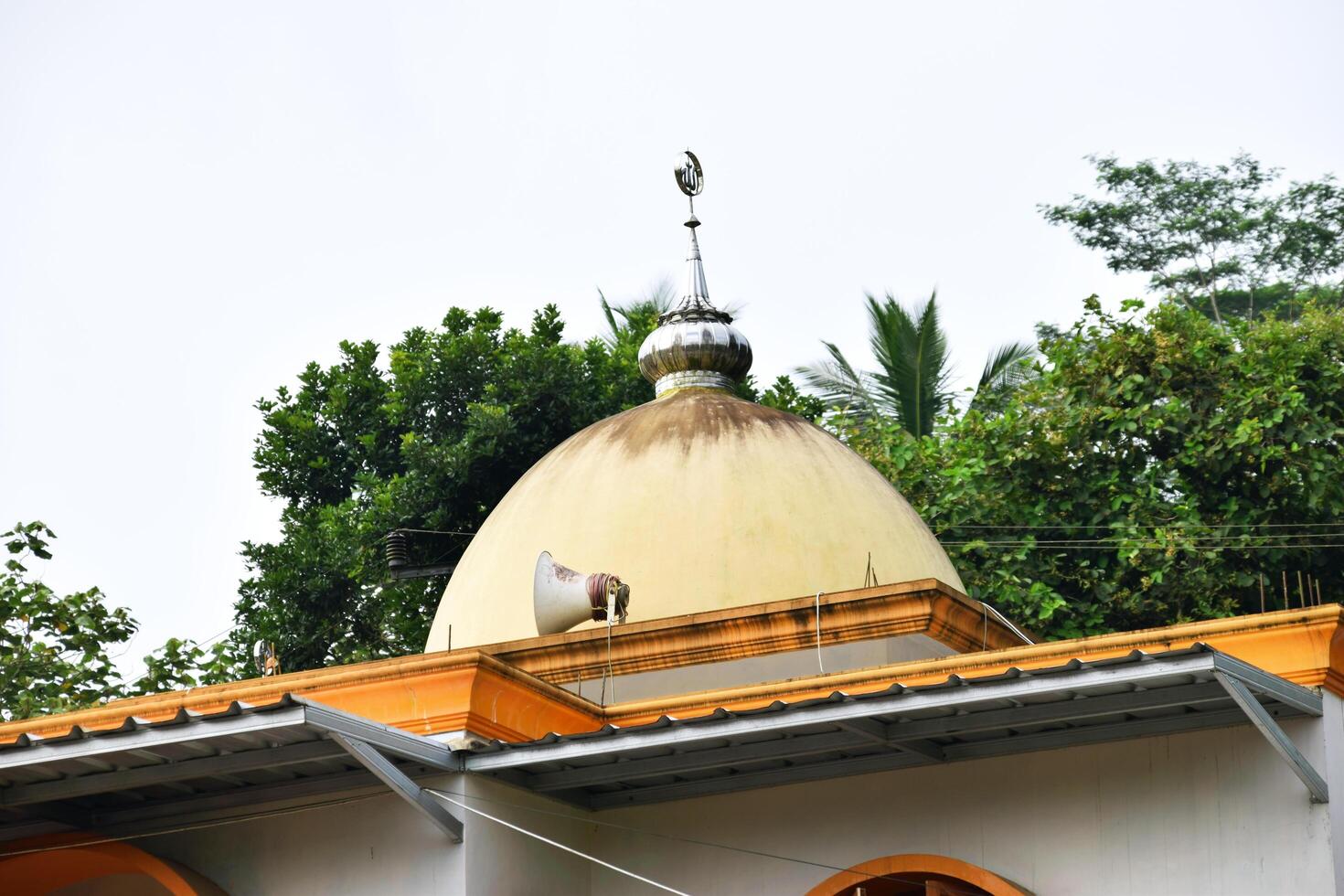 Islamic dome in rural Tasikmalaya West Java photo