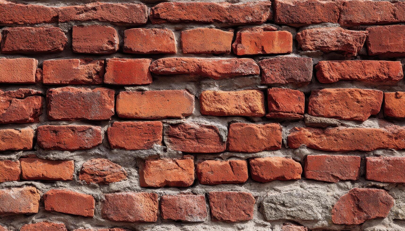 old brick wall ancient building. red masonry of stone blocks as background photo