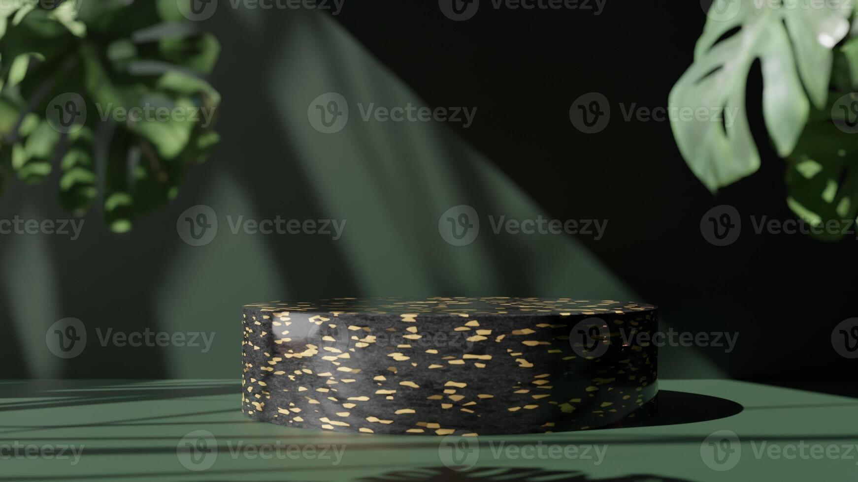 A black and gold box sitting on a table photo