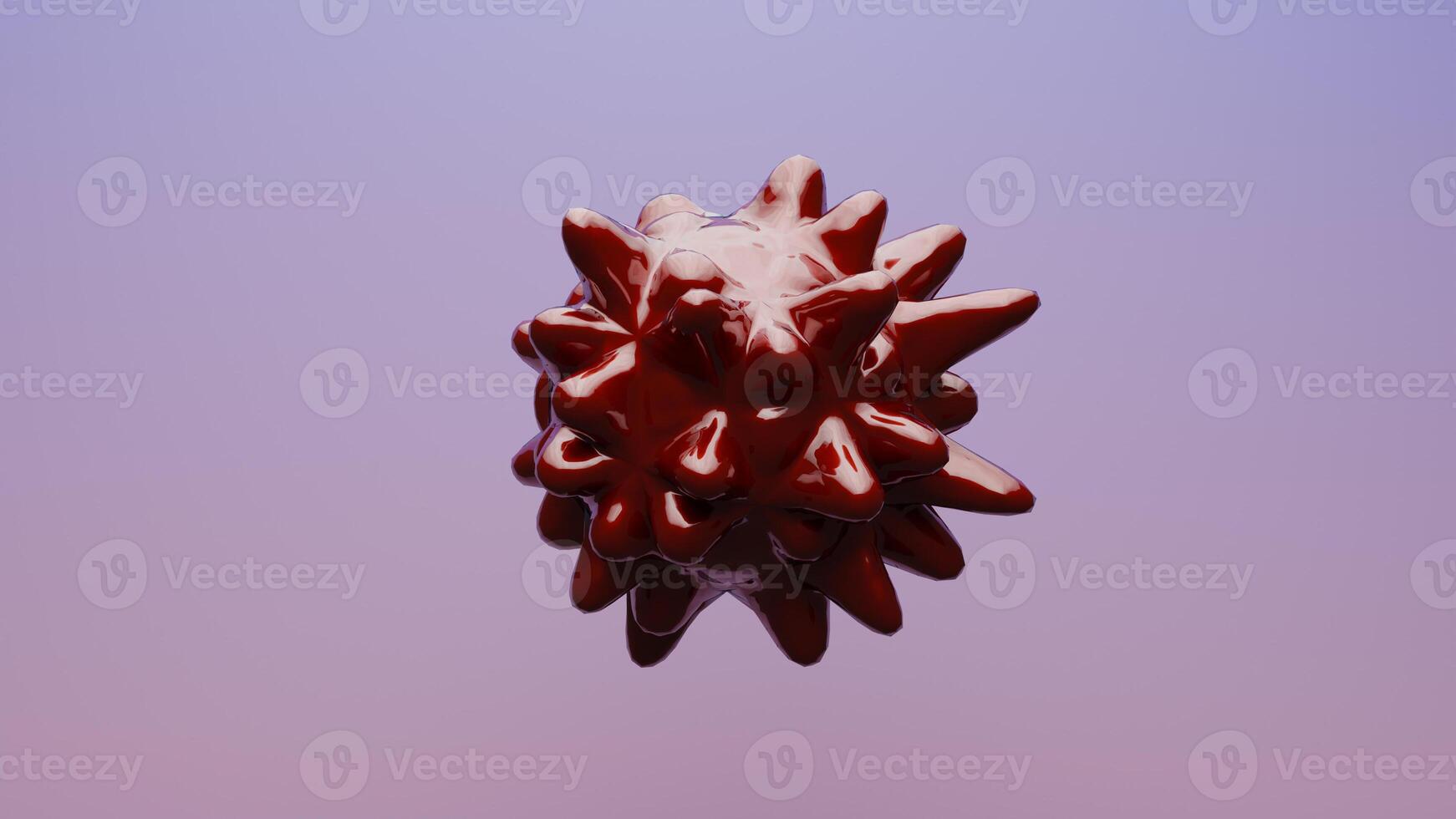 A red object with spikes on it photo