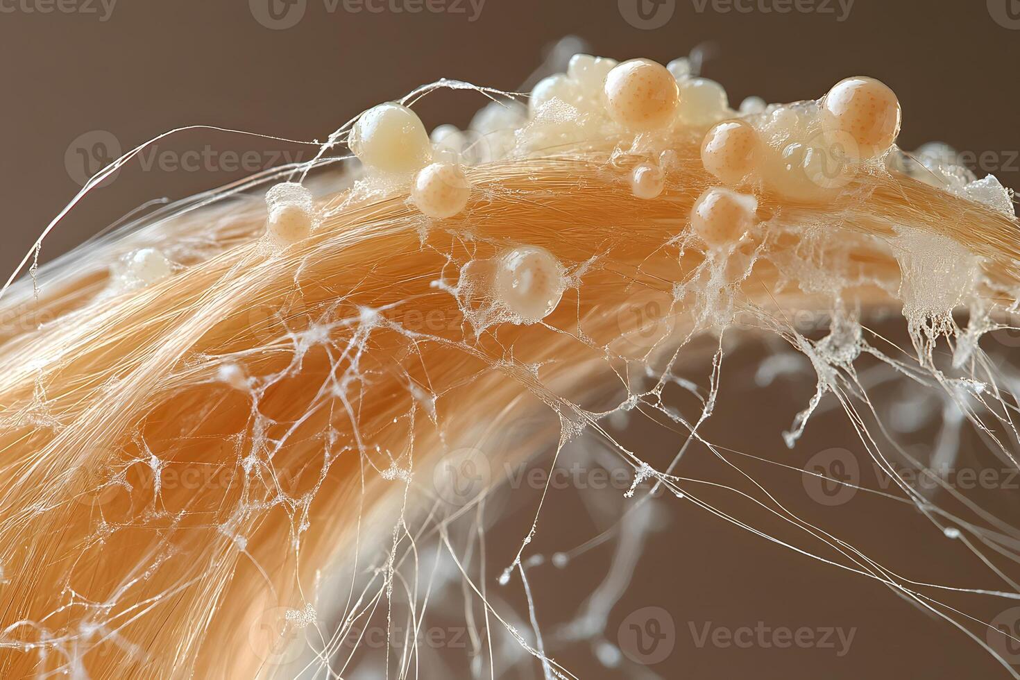 Macroscopic View of Corn Silk with Corn Smut Sporangia for Educational and Scientific Research photo