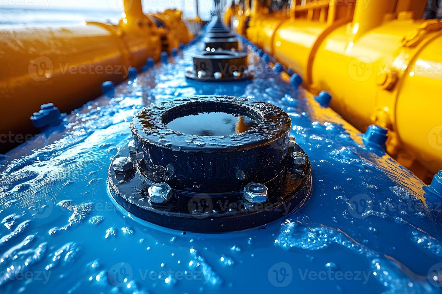 Industrial Pipeline Close-Up Energy Transportation Infrastructure for Efficient Resource Management photo