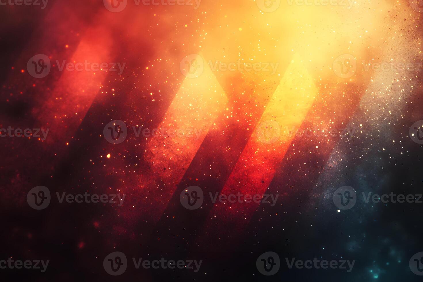 Abstract Cosmic Nebula with Radiant Colors and Light Flares for Digital Art Background photo