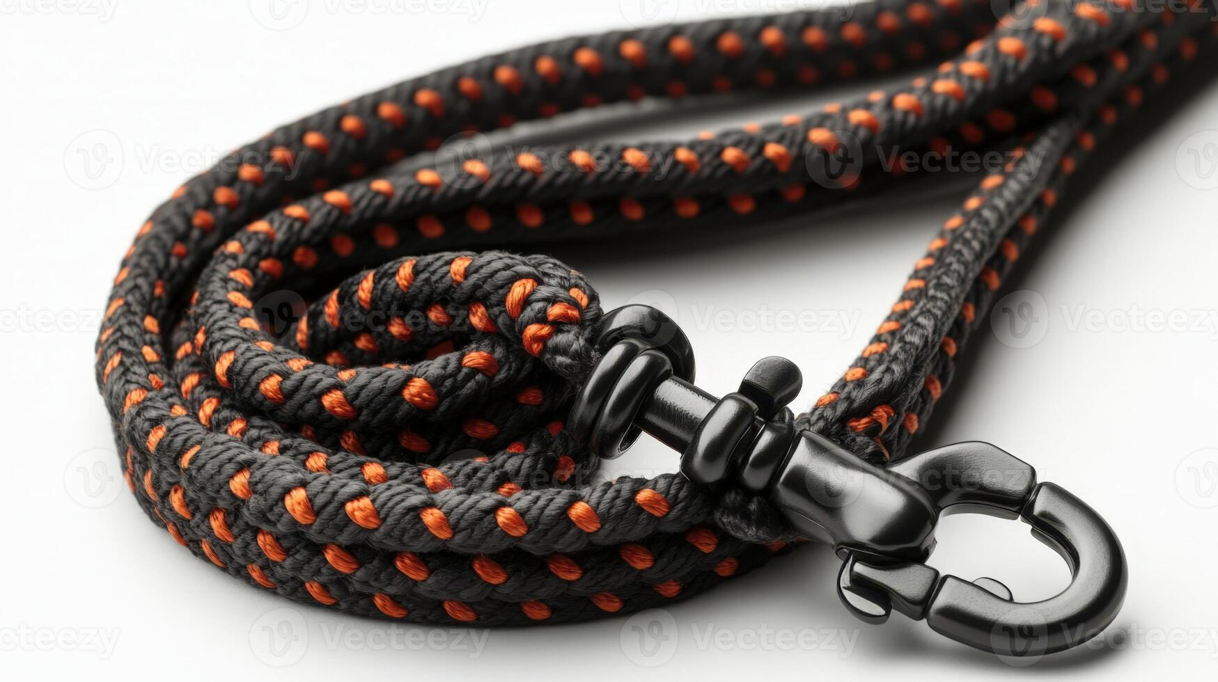 A black and orange rope with a hook photo