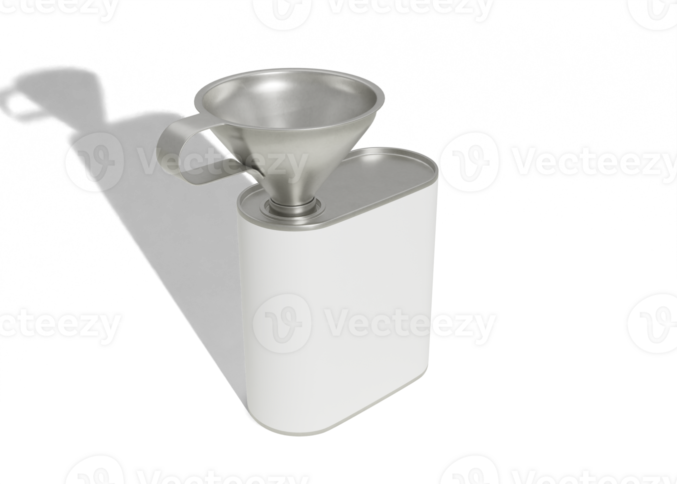Metallic Coffee Can Funnel for Branding png