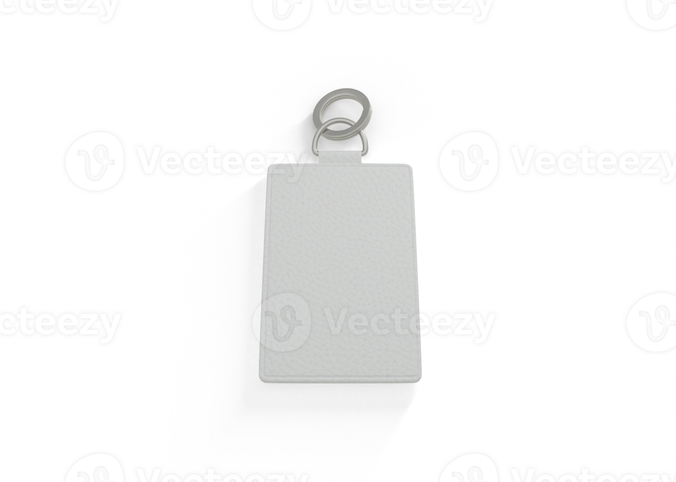 Leather Keychain with Metal Ring png