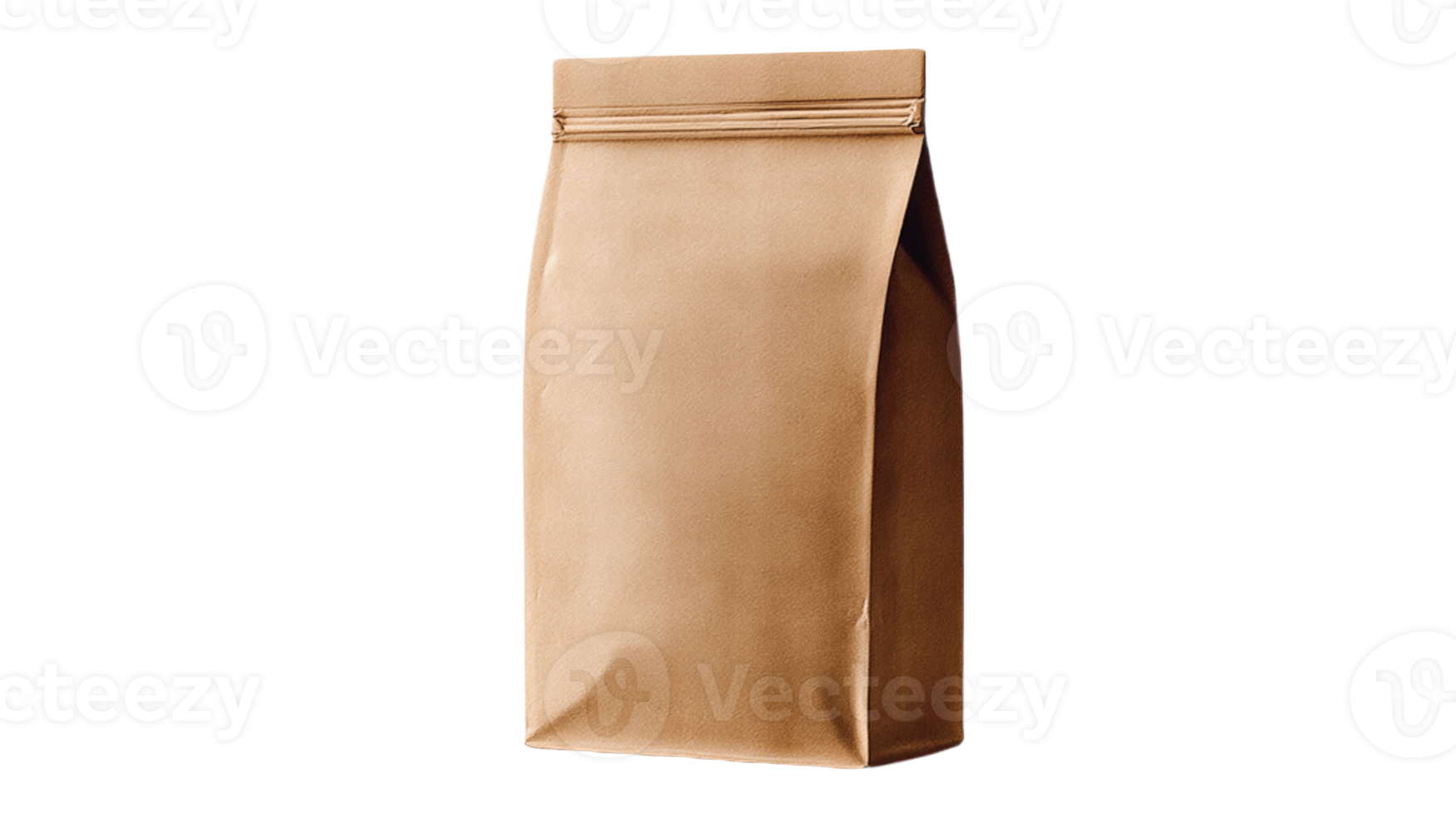 Sturdy Brown Kraft Paper Bag Isolated on Transparent Background png