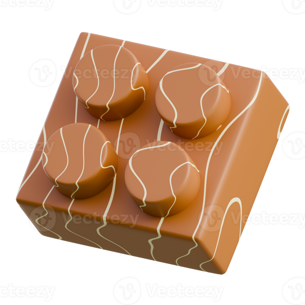 3D Render Chocolate Truffles with Decorative Drizzle png