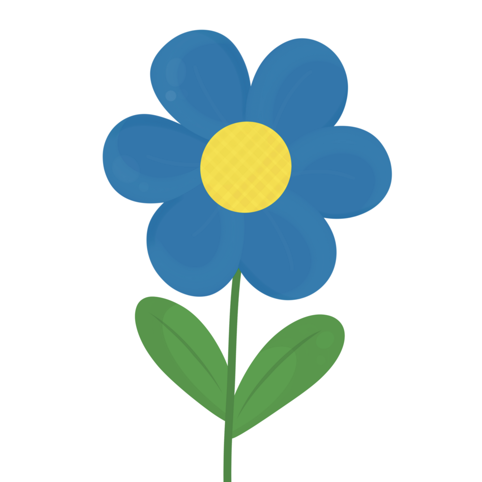 Blue Petals Flower png
