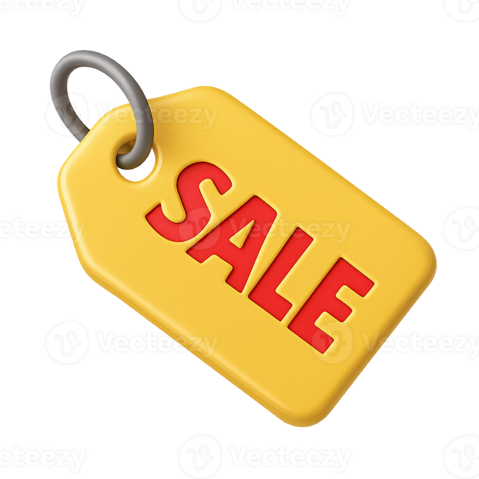 Sale tag icon with transparent background png