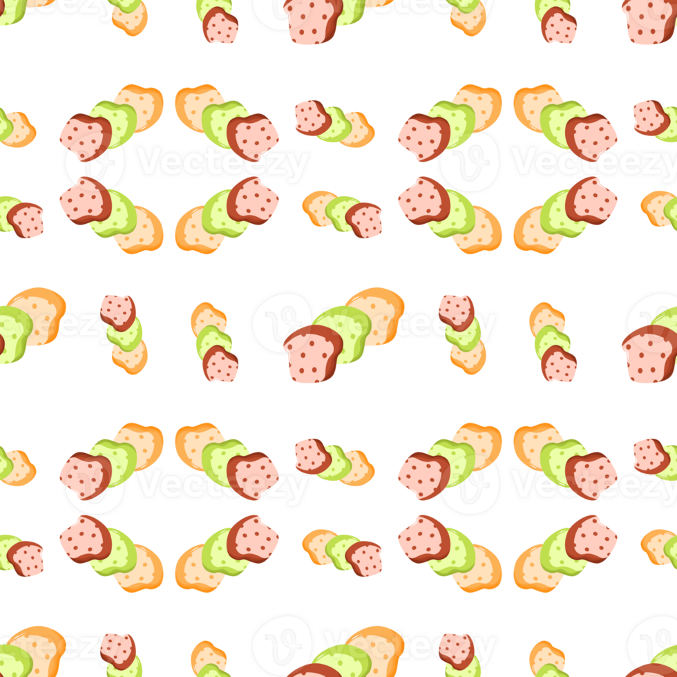 Bread Patterns with various flavors png