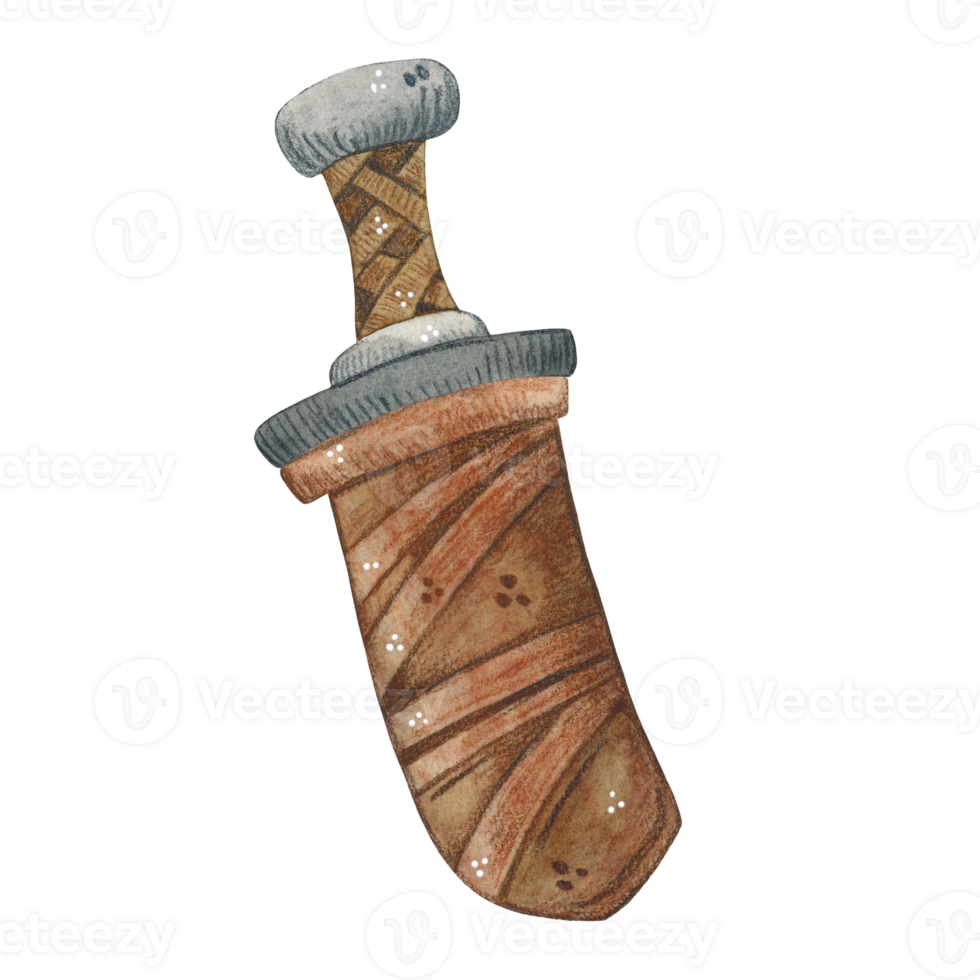 Sword in a leather sheath png