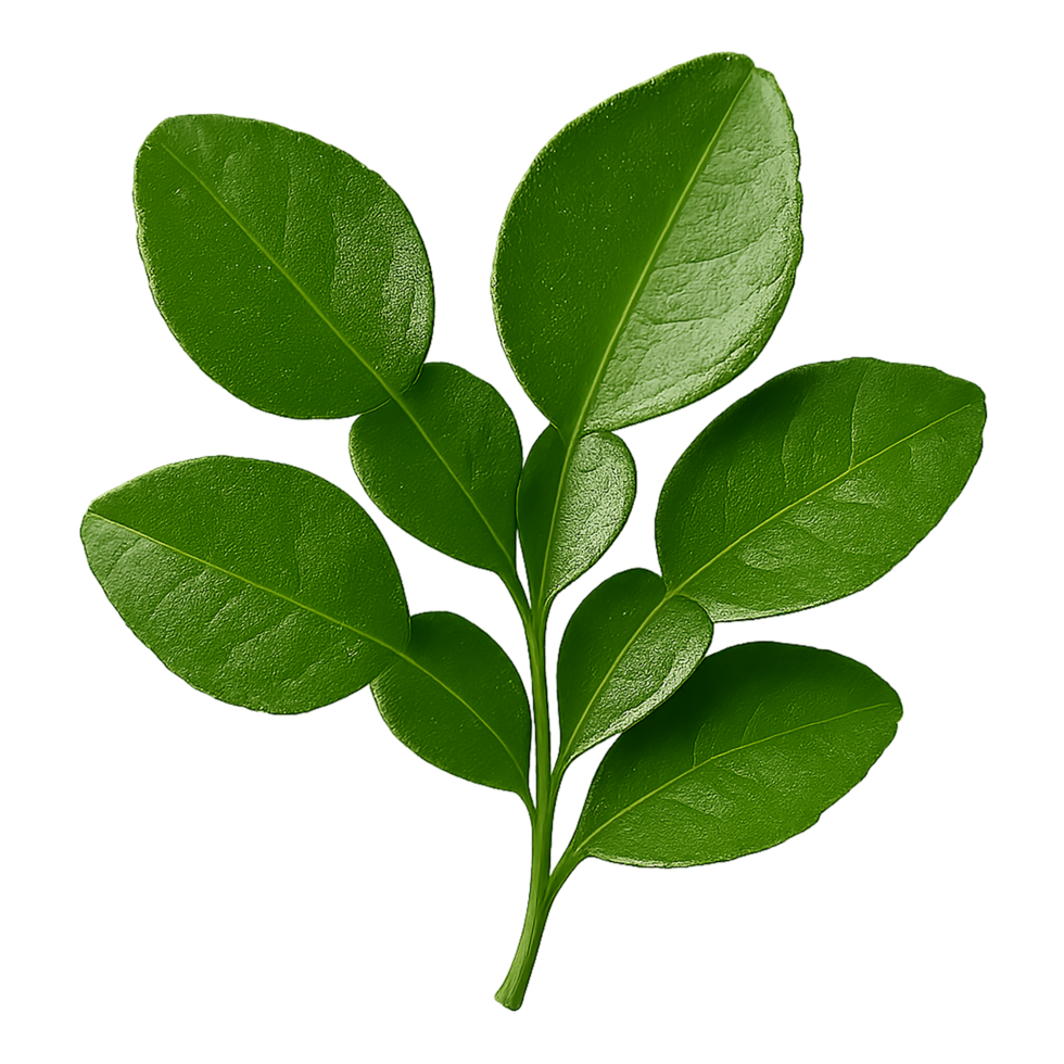 green leaf on transparent background png