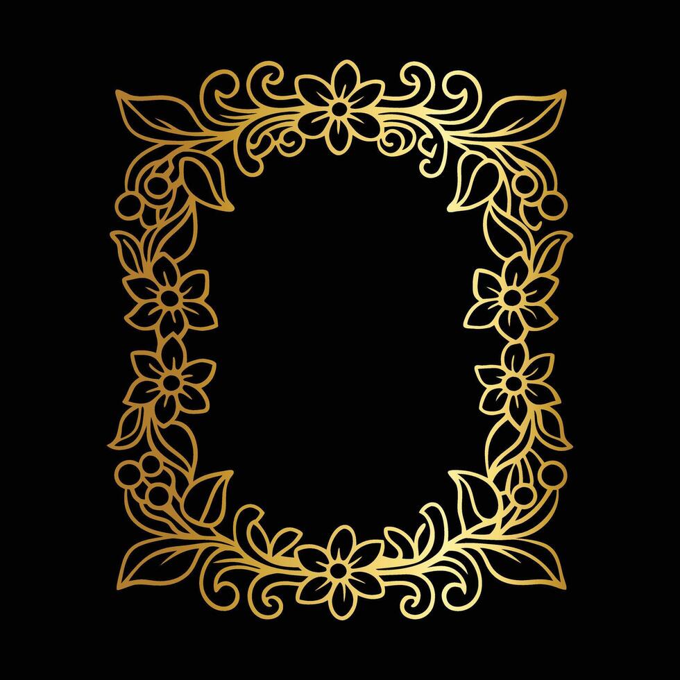 Botanical Border Illustration vector