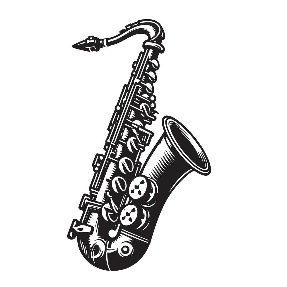 Saxophone Icon Design vector