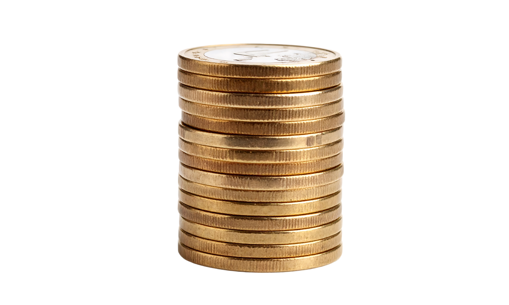 Stack of golden coins png