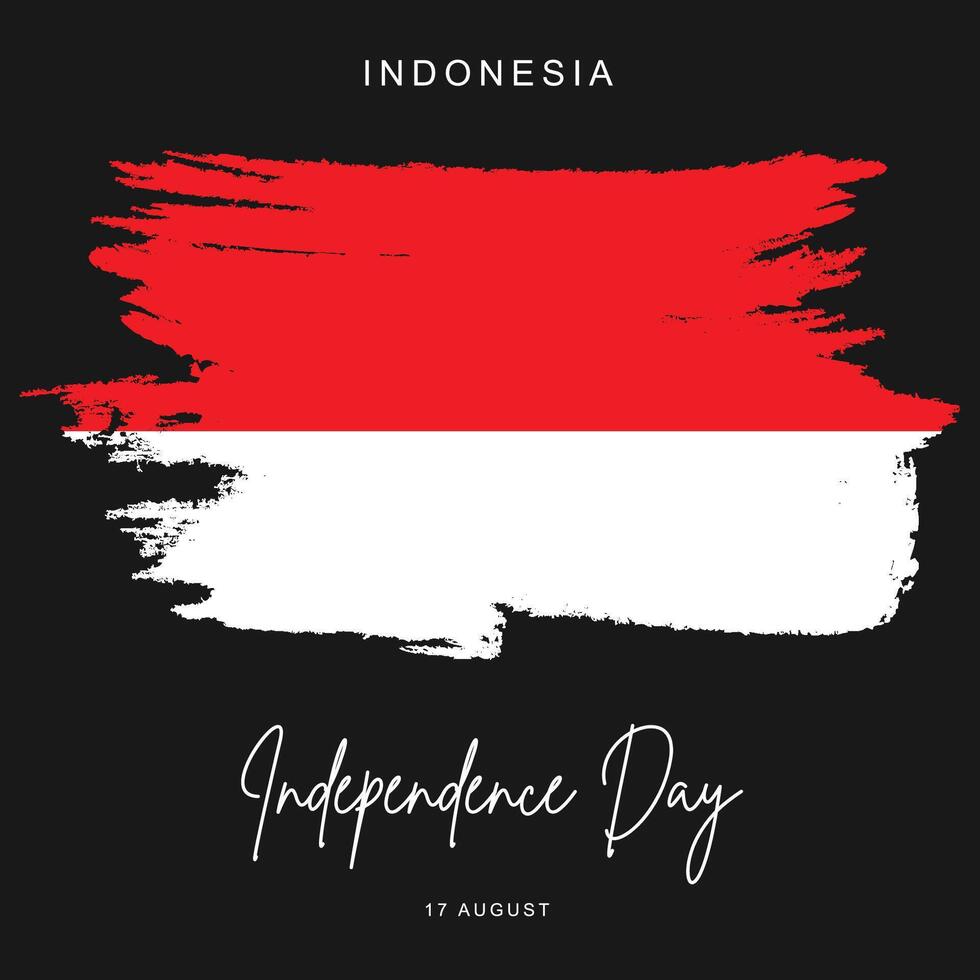 17 August Indonesia Independence Day social media post banner poster template vector