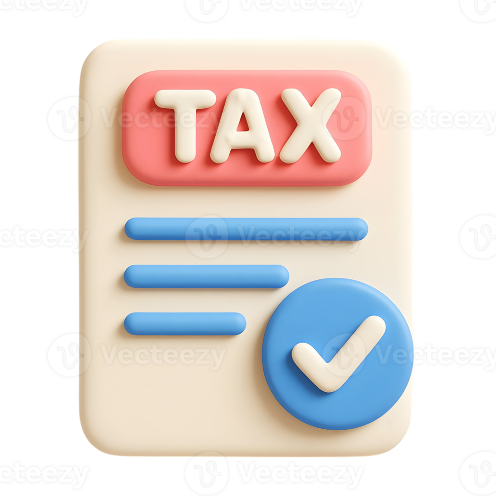 Approved tax filing concept with check mark icon representing tax return or confirmation png