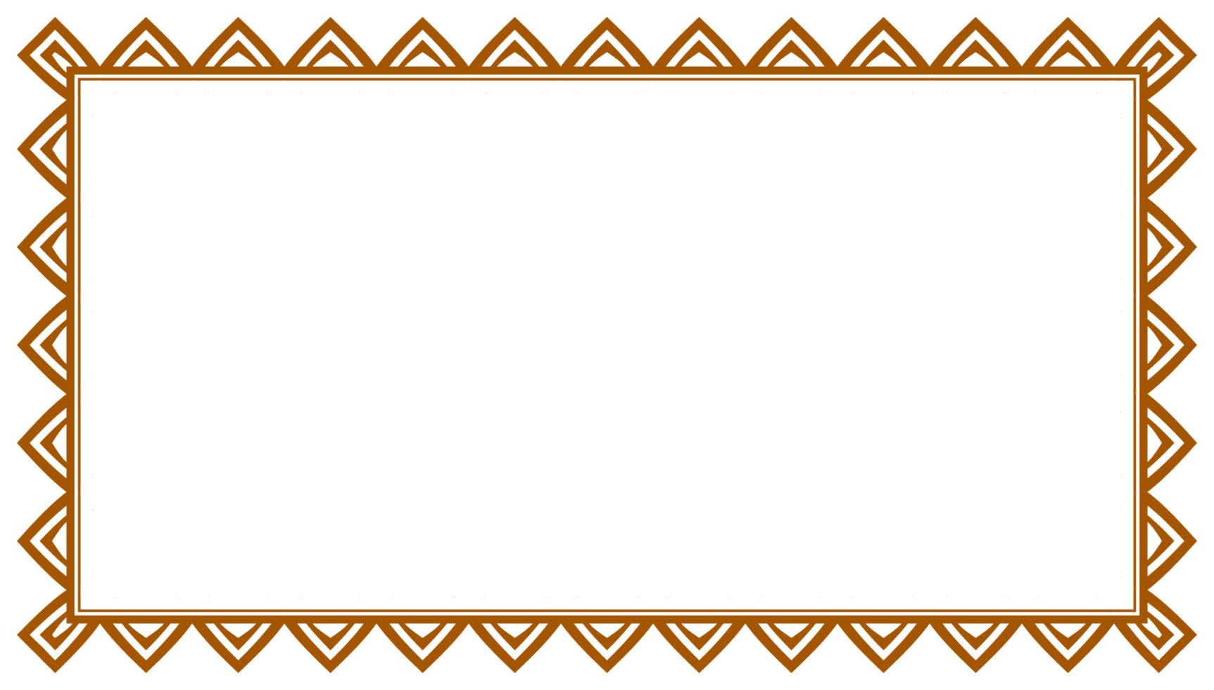 Rectangle golden frame in clipart png