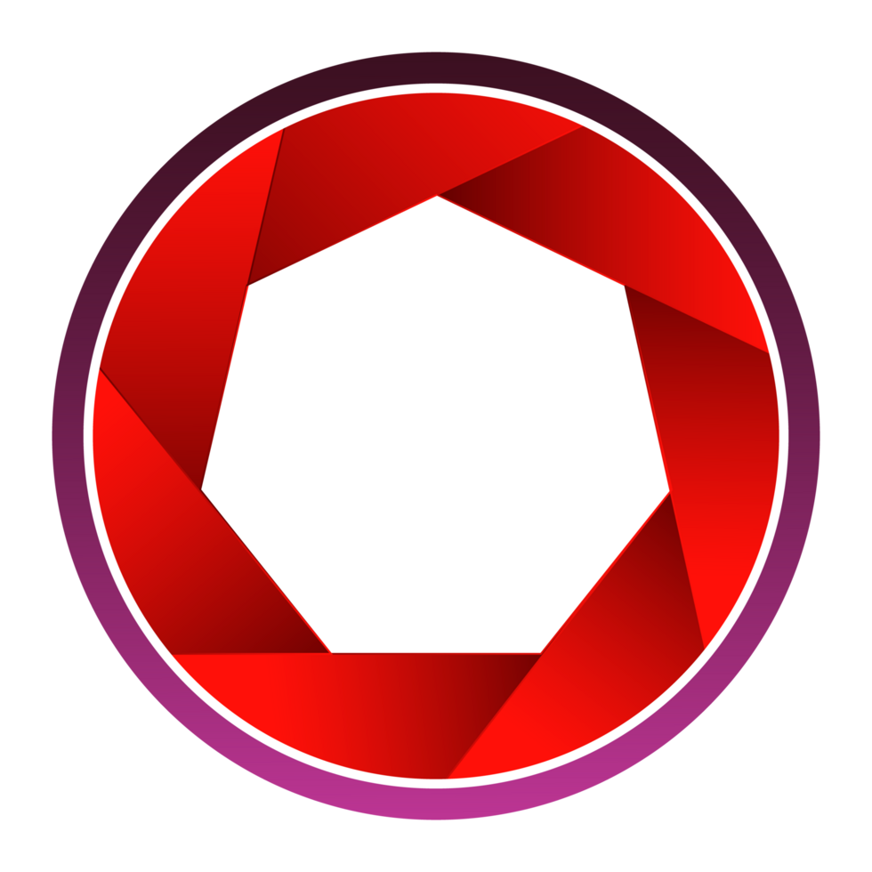 Luxury red circle frame border design with award transparent background png