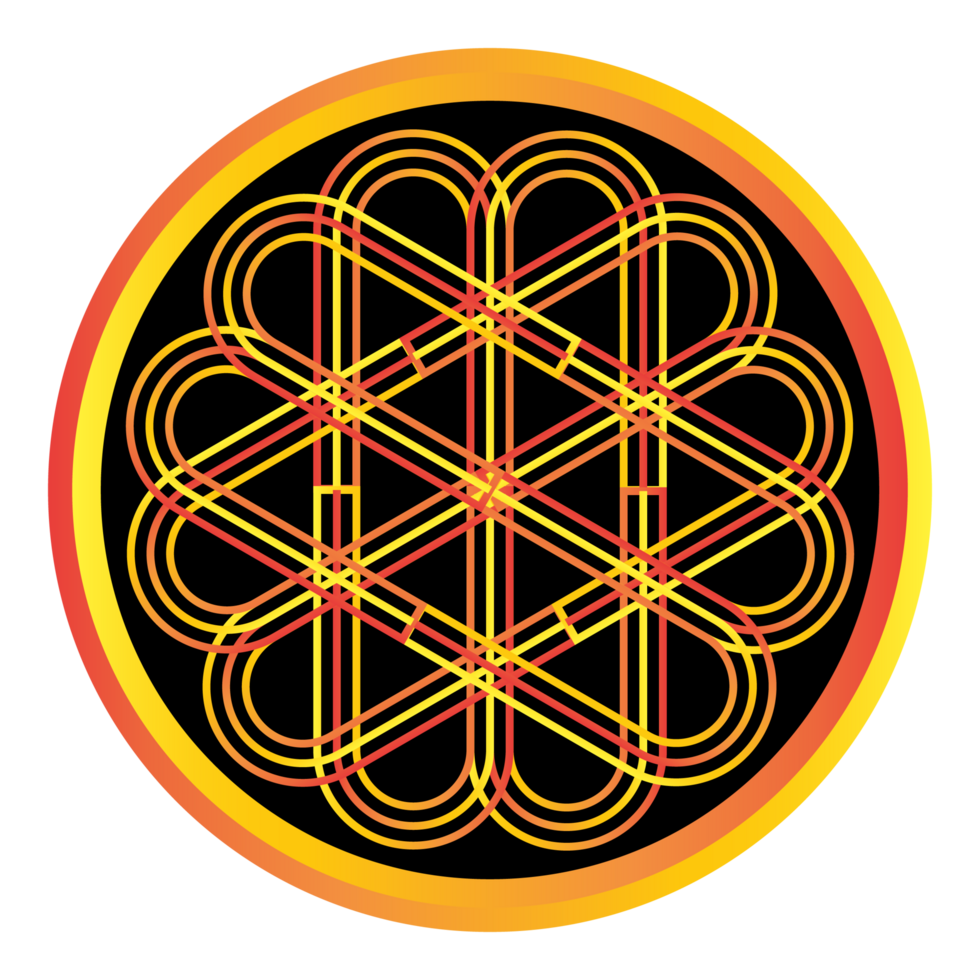Luxury golden circle frame with vintage gold circular pattern transparent background round ornament in circle pattern png