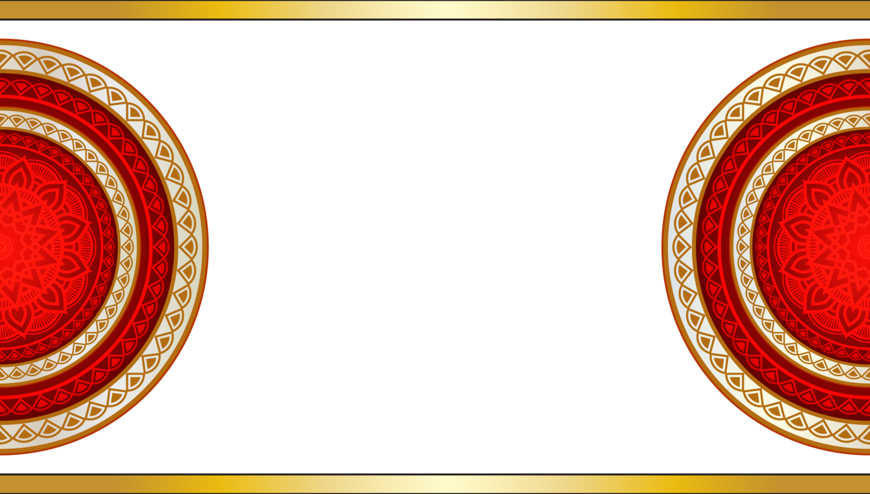 Luxury border decorative islamic mandala background png