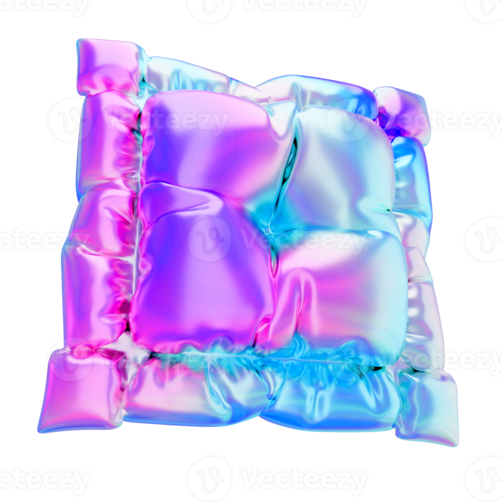 abstract objects with shimmering colors png