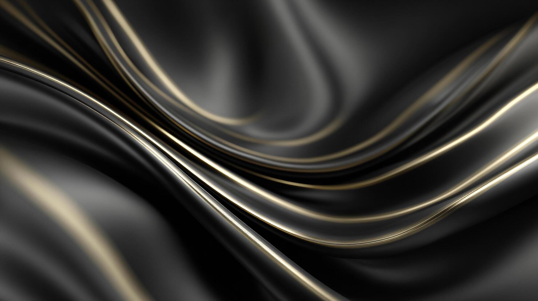 Stylish abstract composition of layered glossy wave patterns photo