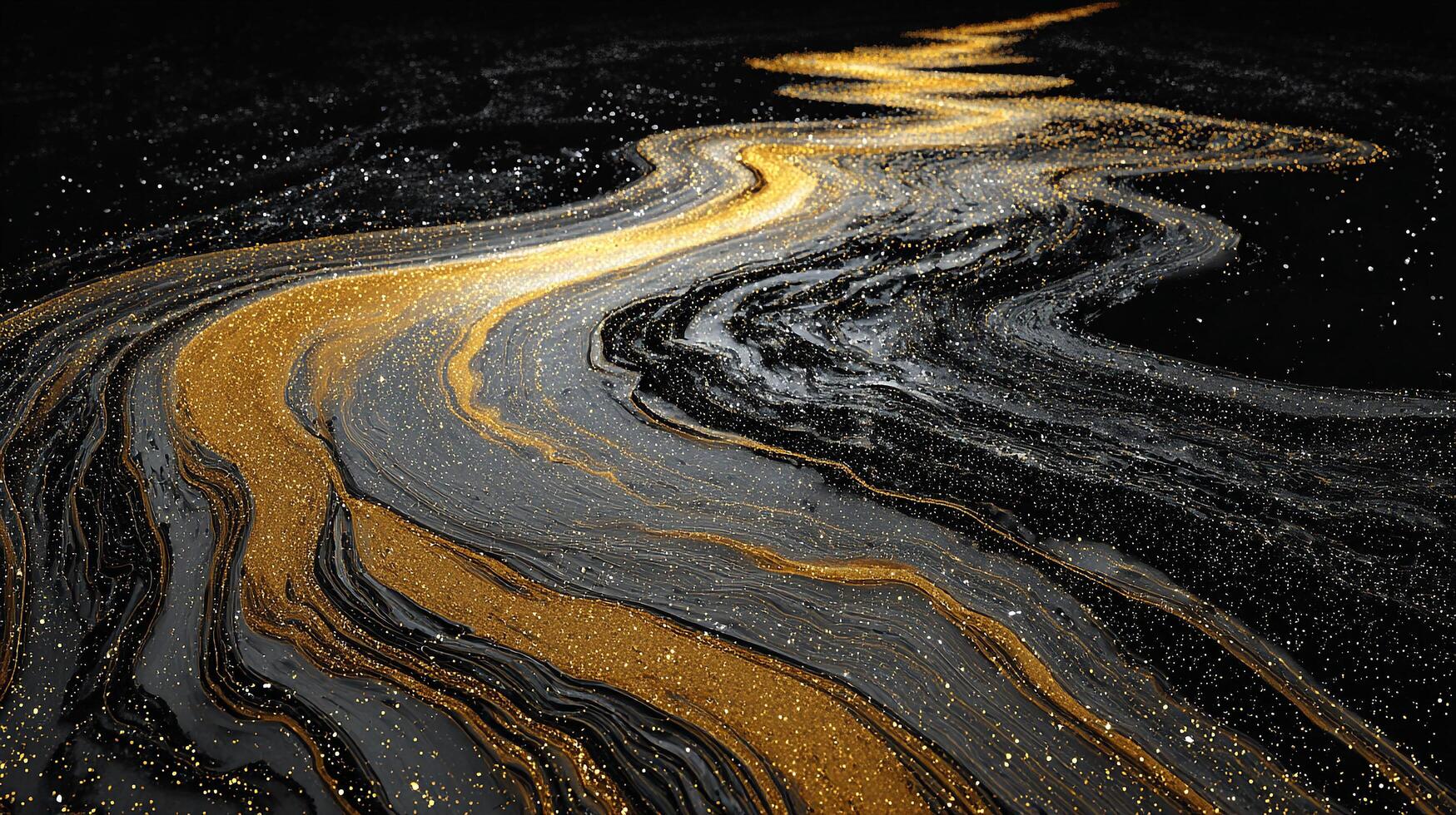 Luxury-inspired abstract wave forms with artistic fluid motion photo