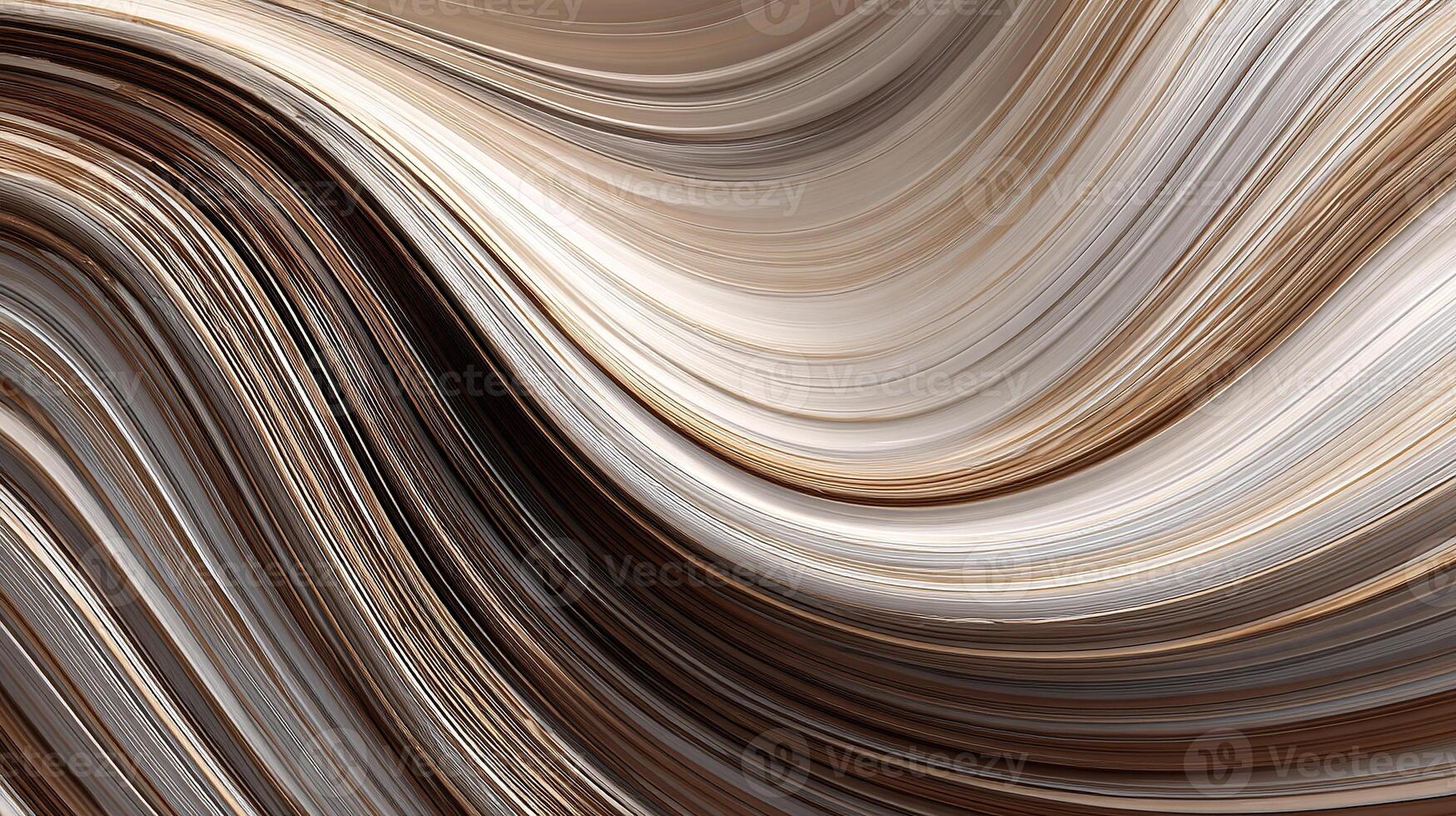 Smooth abstract waves with detailed high-end visual effects photo