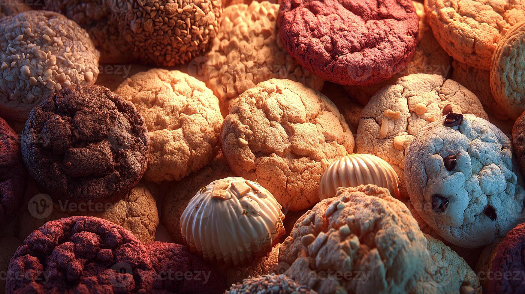 Cookie in bright light showing texture photo